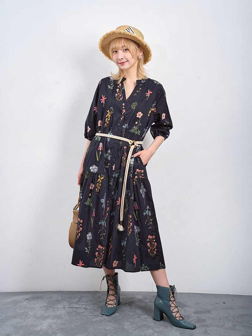 Floral Printed Button Up Shirt Dress (2 Colours)