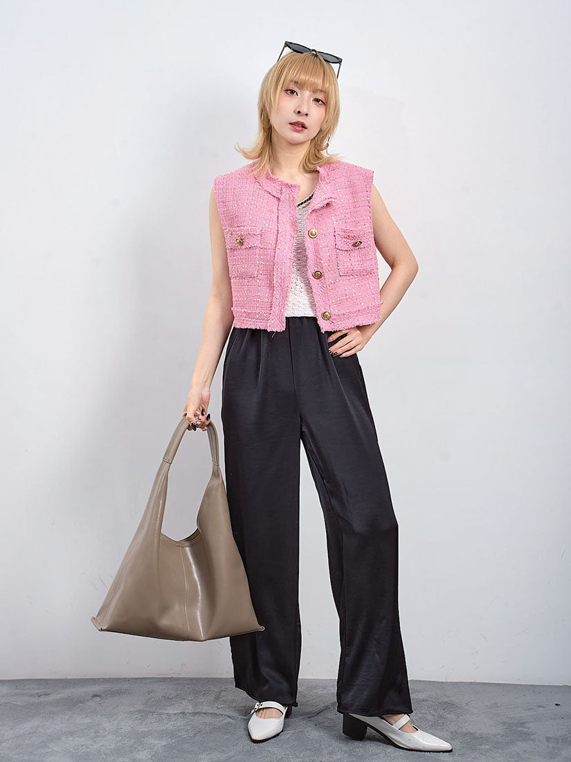 Silky Wide Leg Pants (2 Colours)