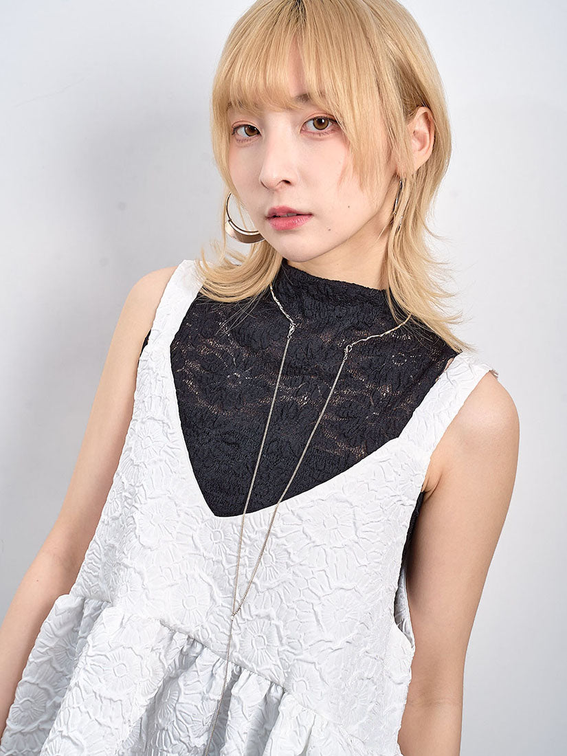 Sun Flower Textured Flare Vest (2 Colours)