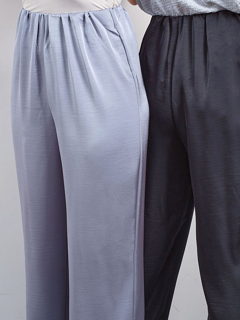 Silky Wide Leg Pants (2 Colours)
