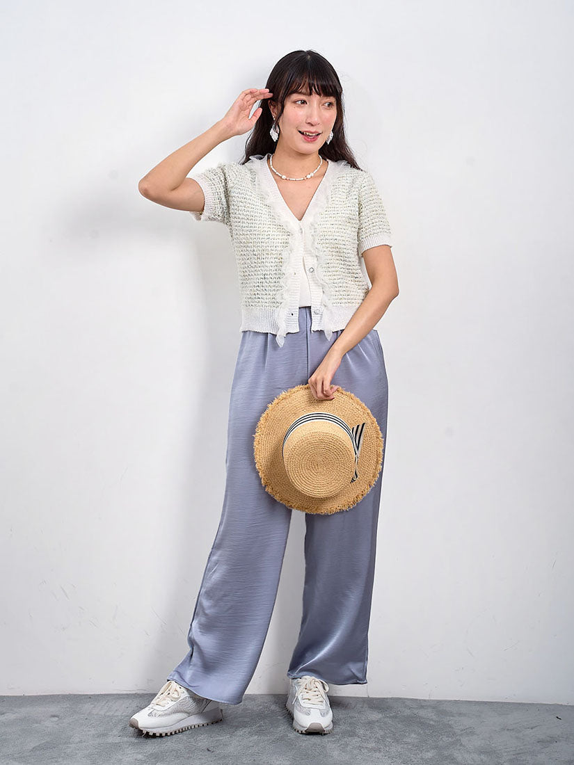 Silky Wide Leg Pants (2 Colours)