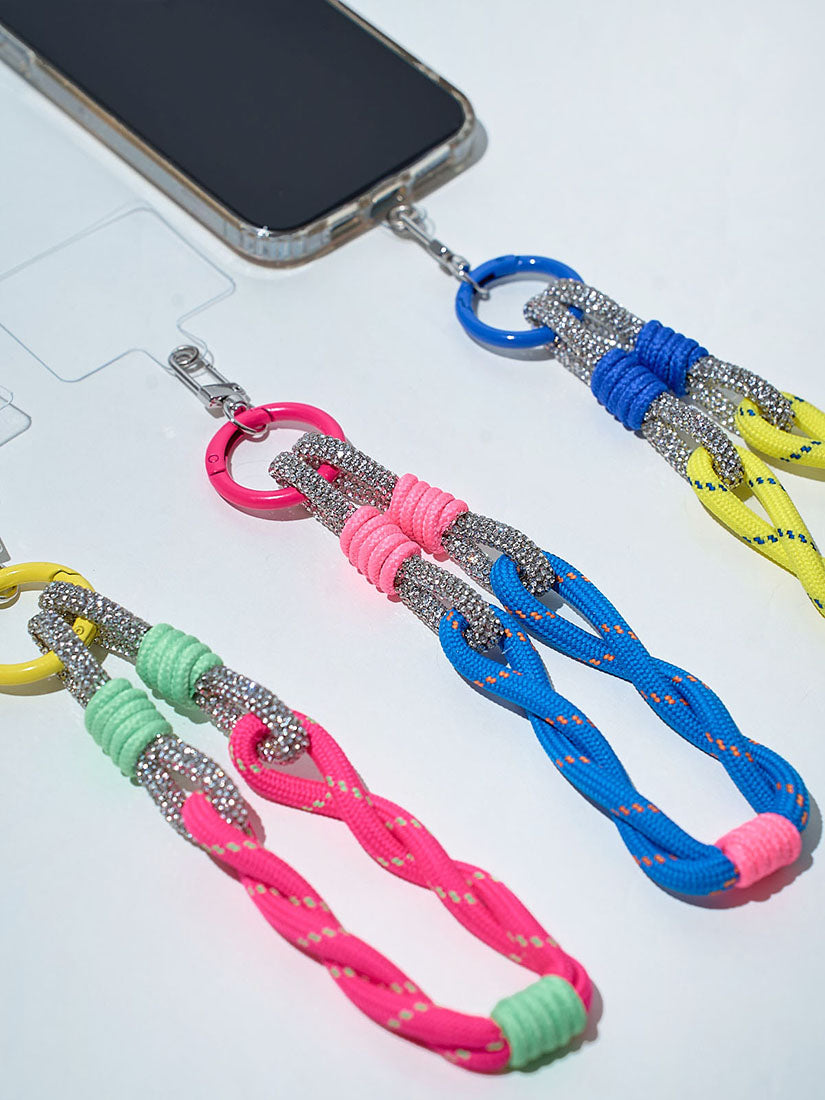Fluorescent Rope Phone Strap (3 Colours)