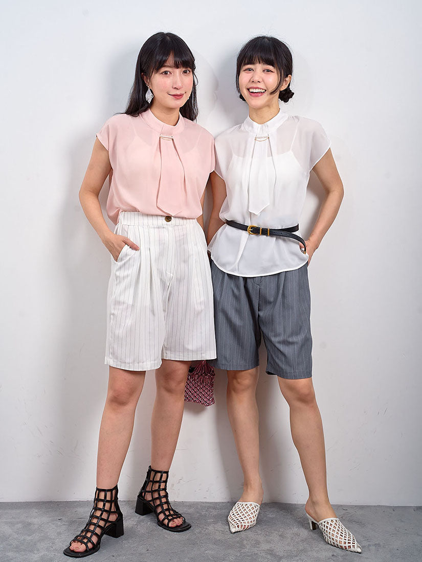 Pinstriped Bermuda Shorts (3 Colours)