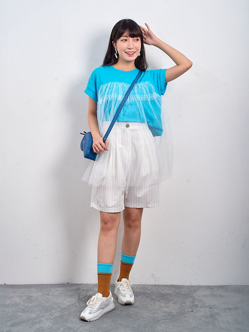 Pinstriped Bermuda Shorts (3 Colours)