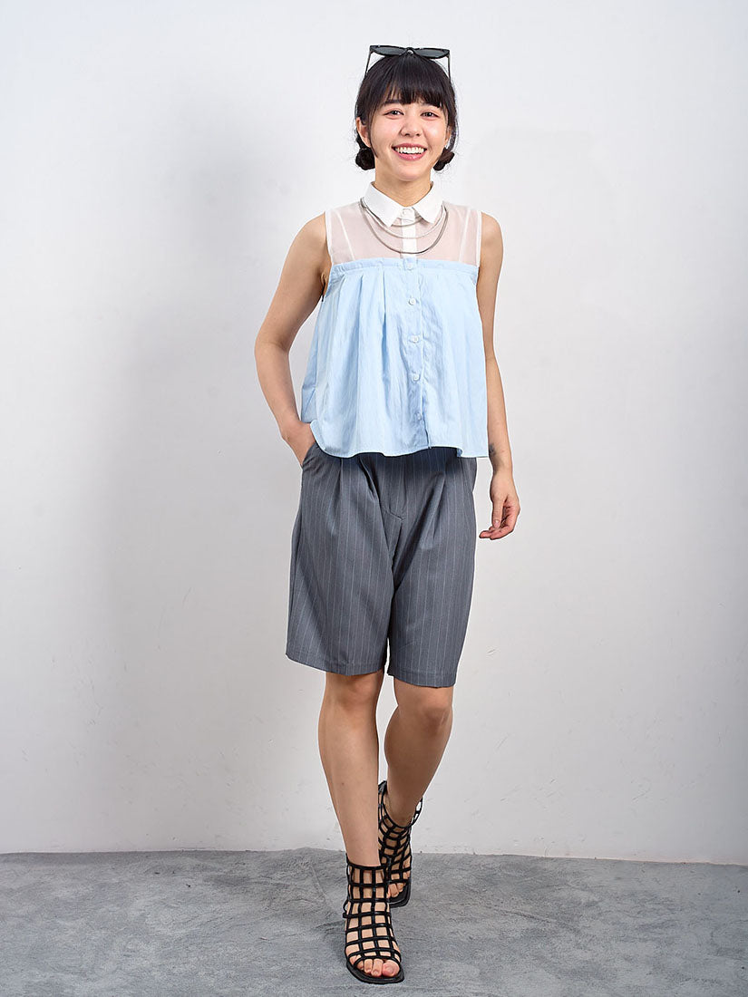 Pinstriped Bermuda Shorts (3 Colours)