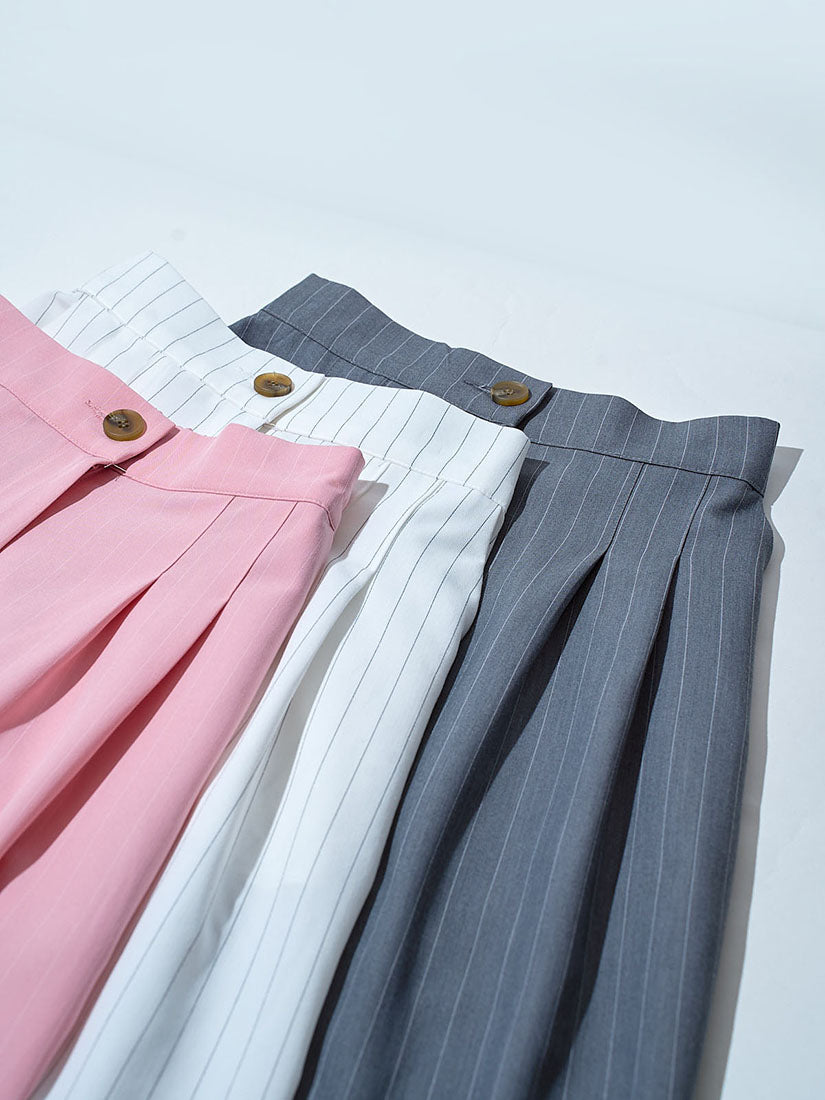 Pinstriped Bermuda Shorts (3 Colours)
