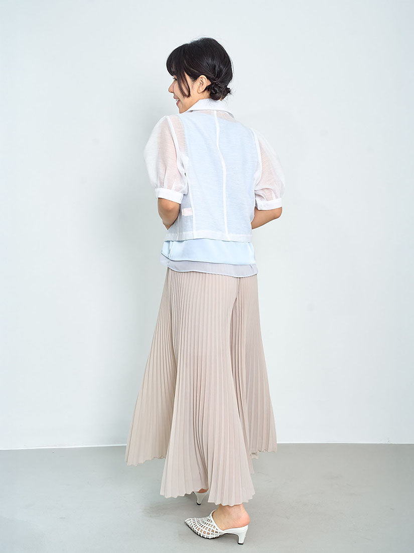 Sheer Double Breast Crop Blazer (2 Colours)