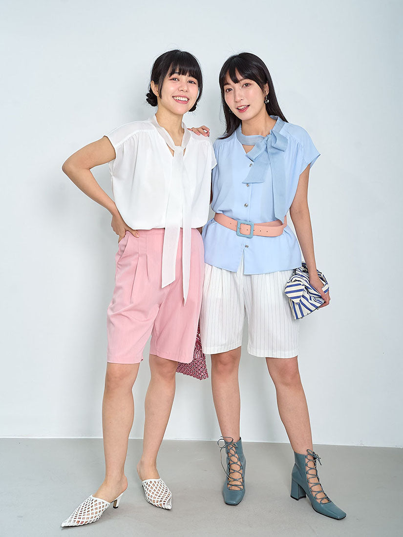 Pinstriped Bermuda Shorts (3 Colours)