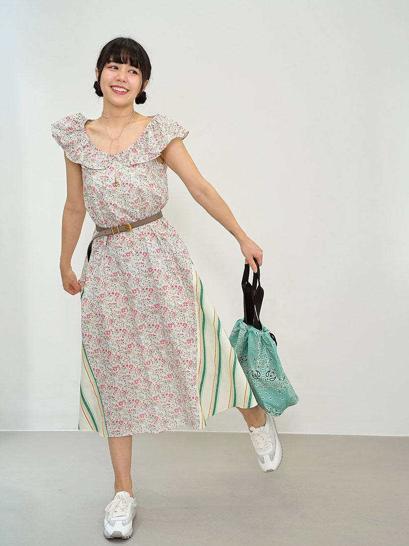 Paisley Drawstring Tote Bag (2 Colours)