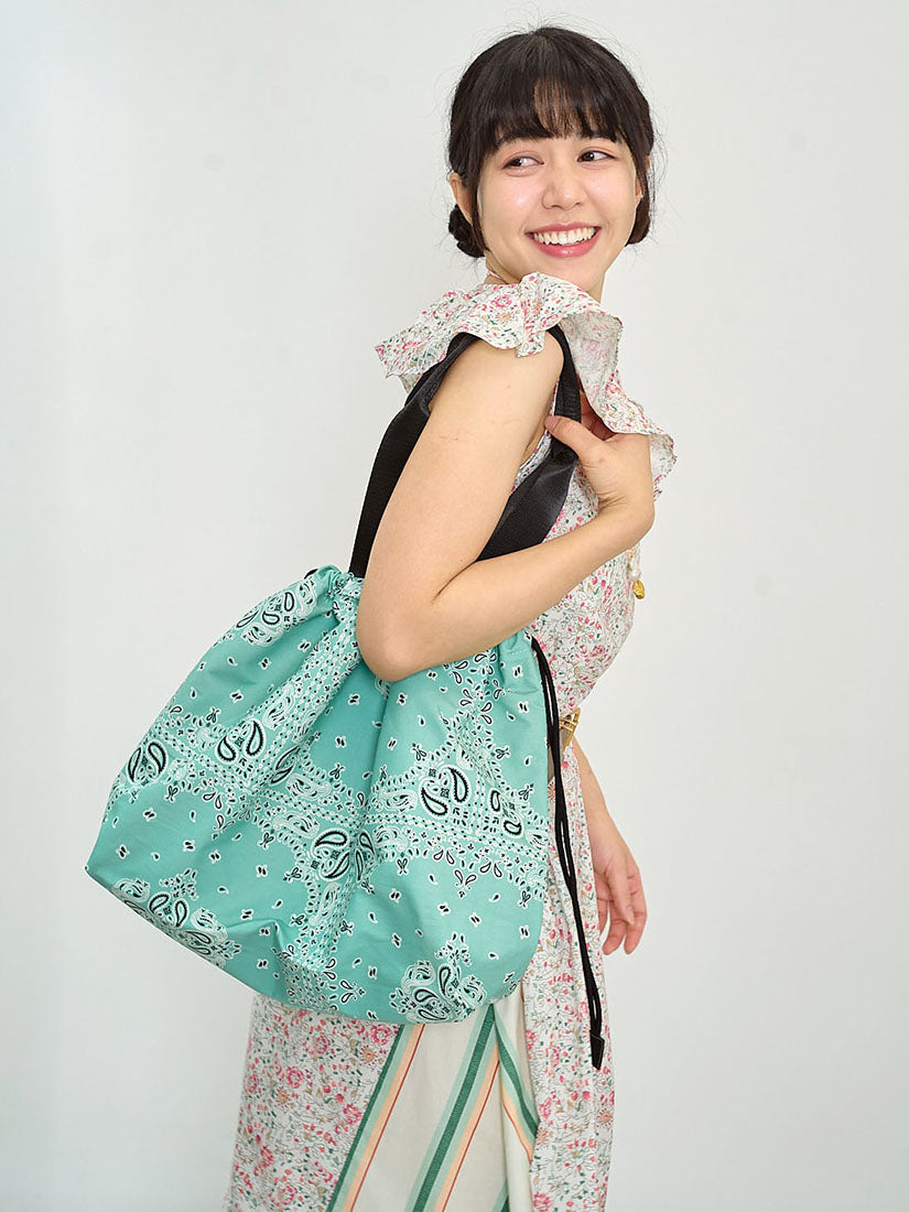 Paisley Drawstring Tote Bag (2 Colours)