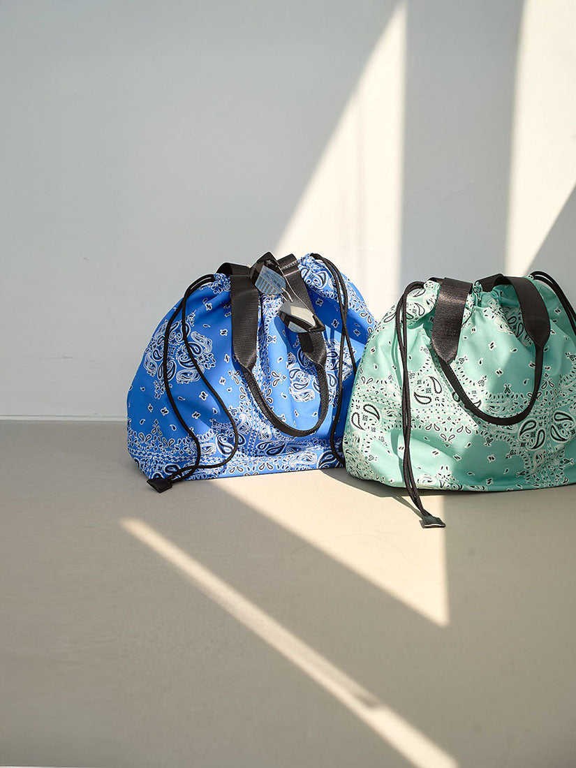 Paisley Drawstring Tote Bag (2 Colours)