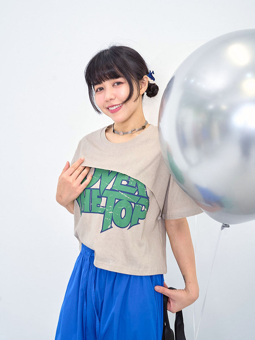 'Over The Top' Layered Crop Tee (2 Colours)