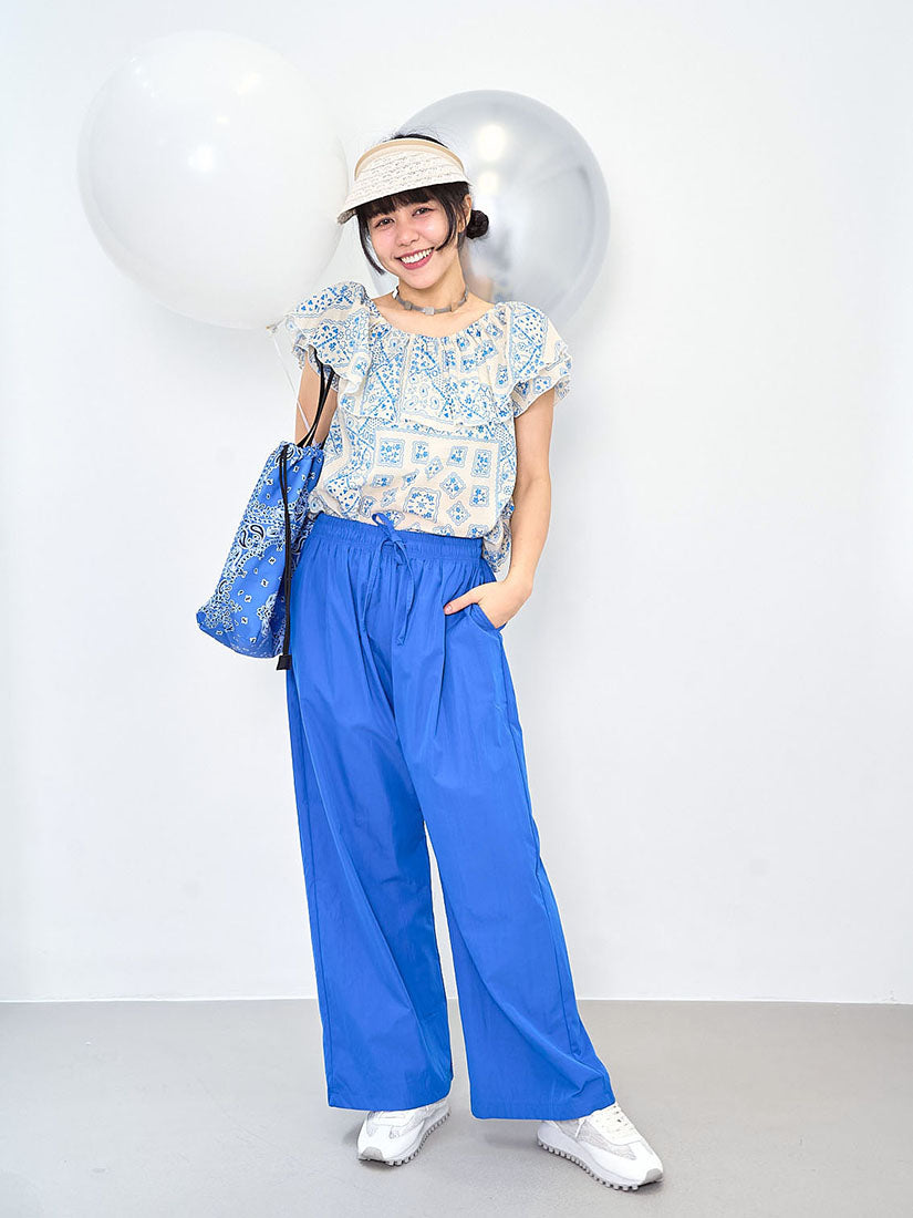 Drawstring Waist Wide Leg Pants (3 Colours)