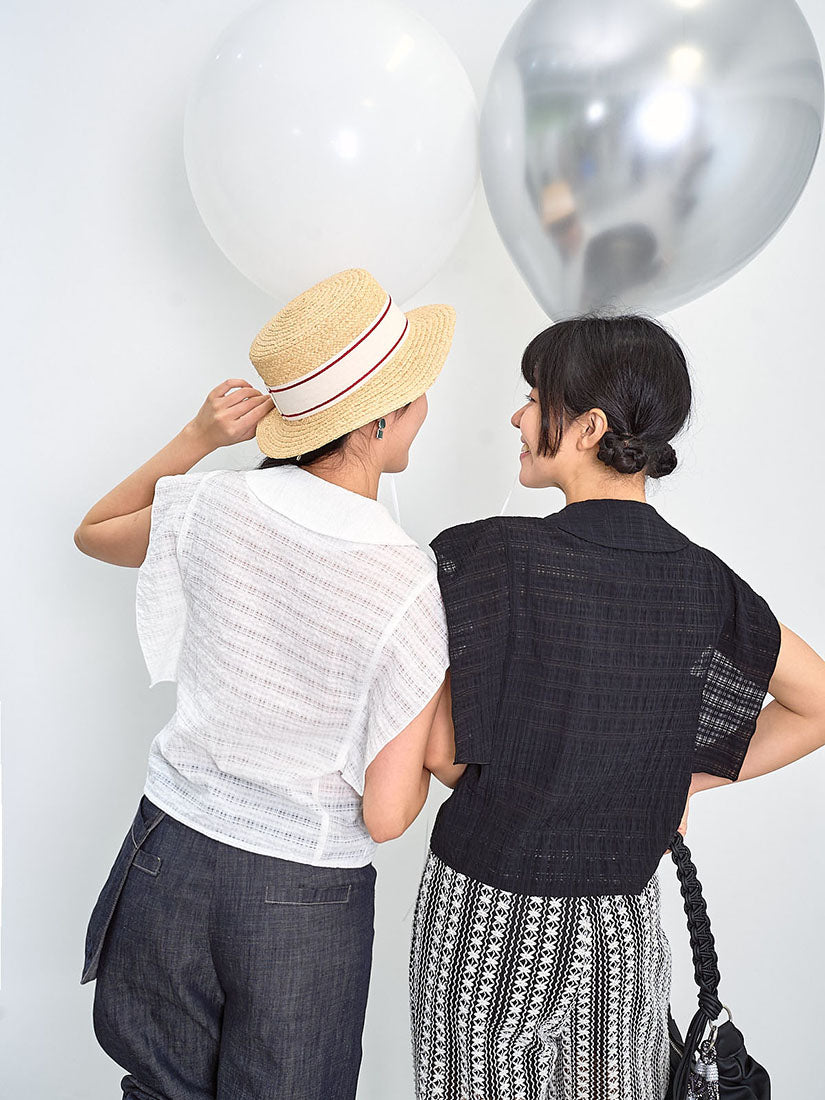 See Through Plaid Vest Jacket (2 Colours)