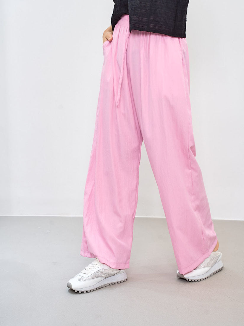 Drawstring Waist Wide Leg Pants (3 Colours)
