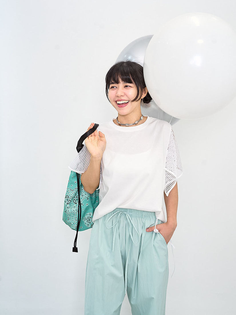 Net Cape Sleeve Top (2 Colours)