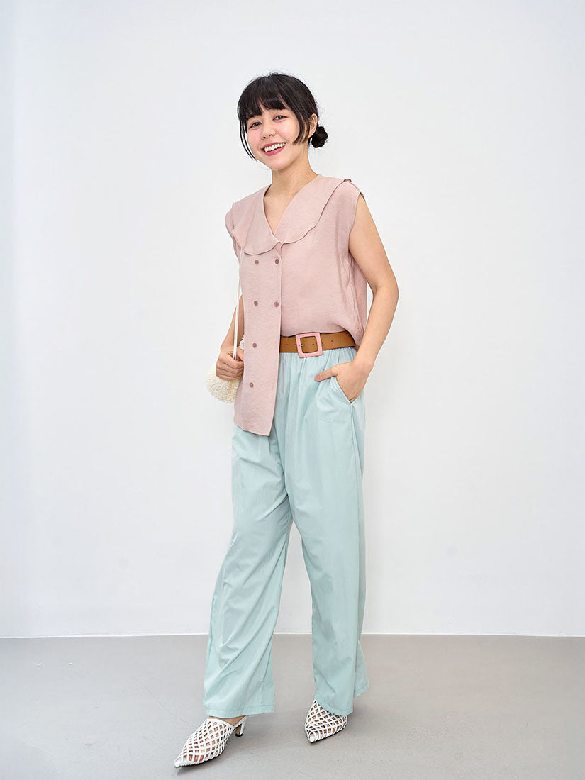 Drawstring Waist Wide Leg Pants (3 Colours)