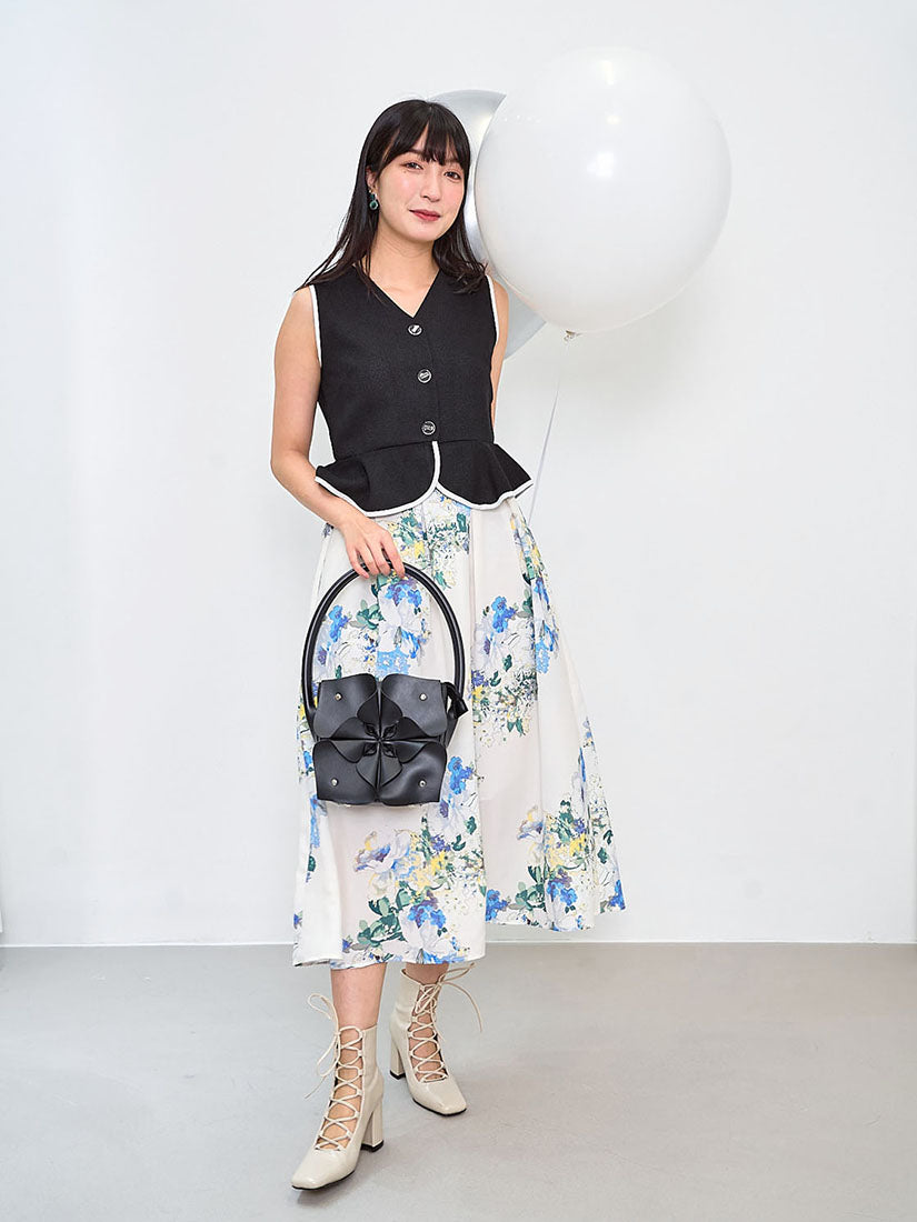 Floral Printed Midi Skirt (2 Colours)