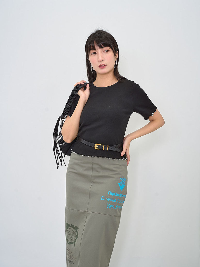 Ribbon Bow Key Hole Back Top