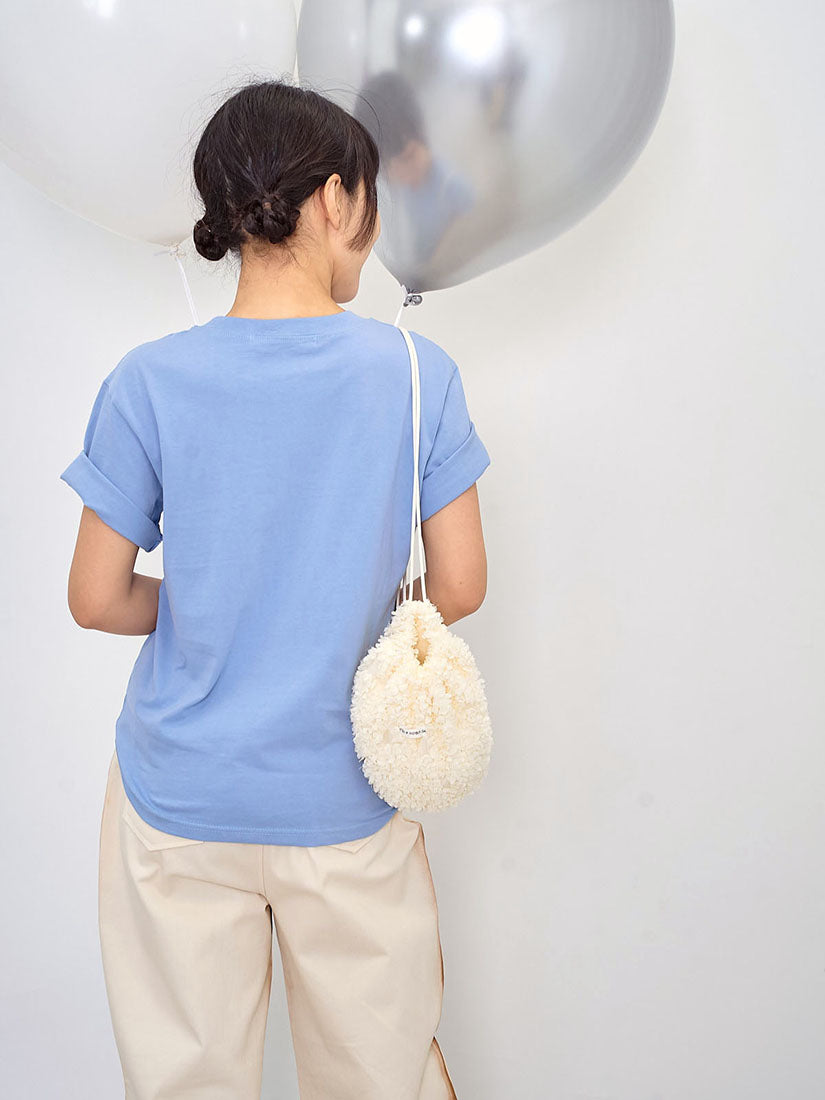 'Nonstop' Face Embroidered Tee