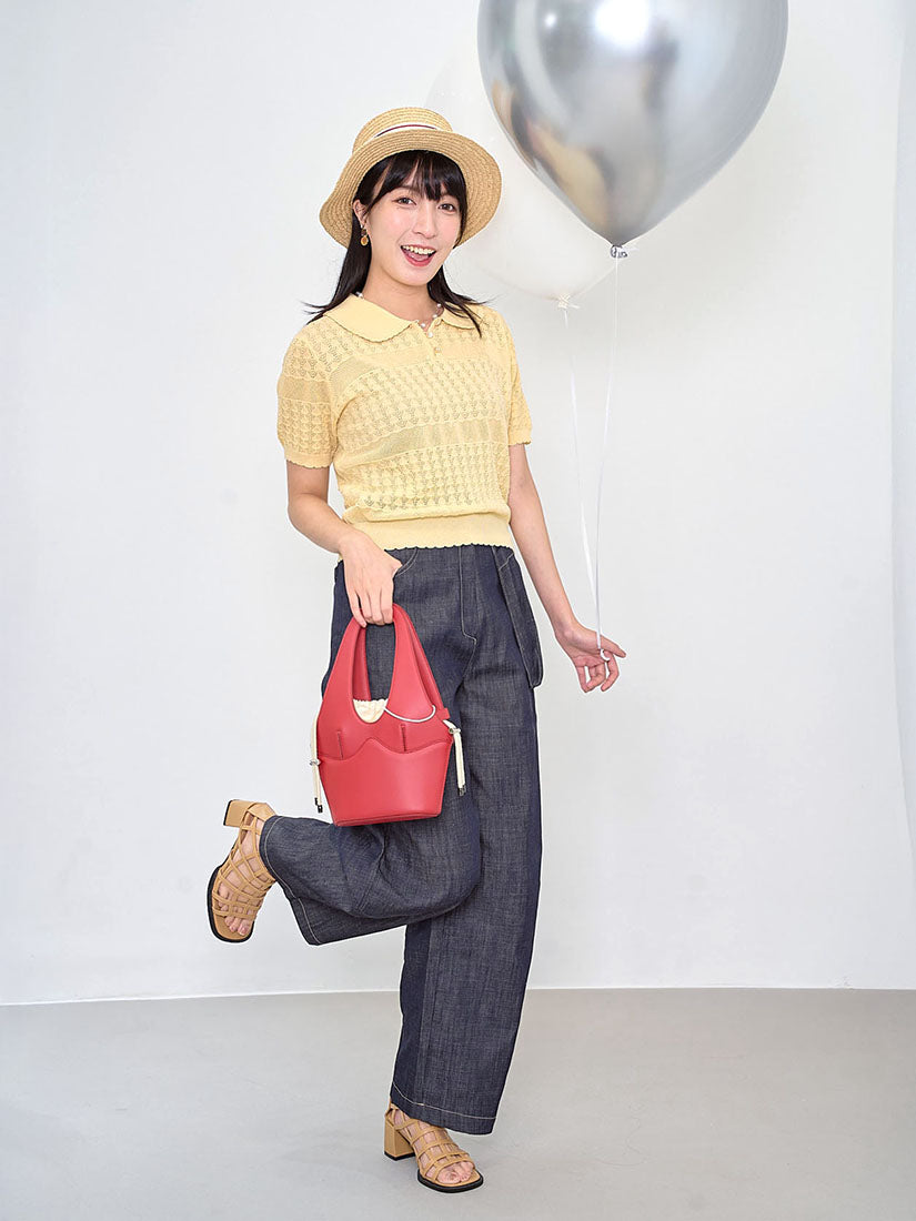 Pouch Pocket Denim Pants
