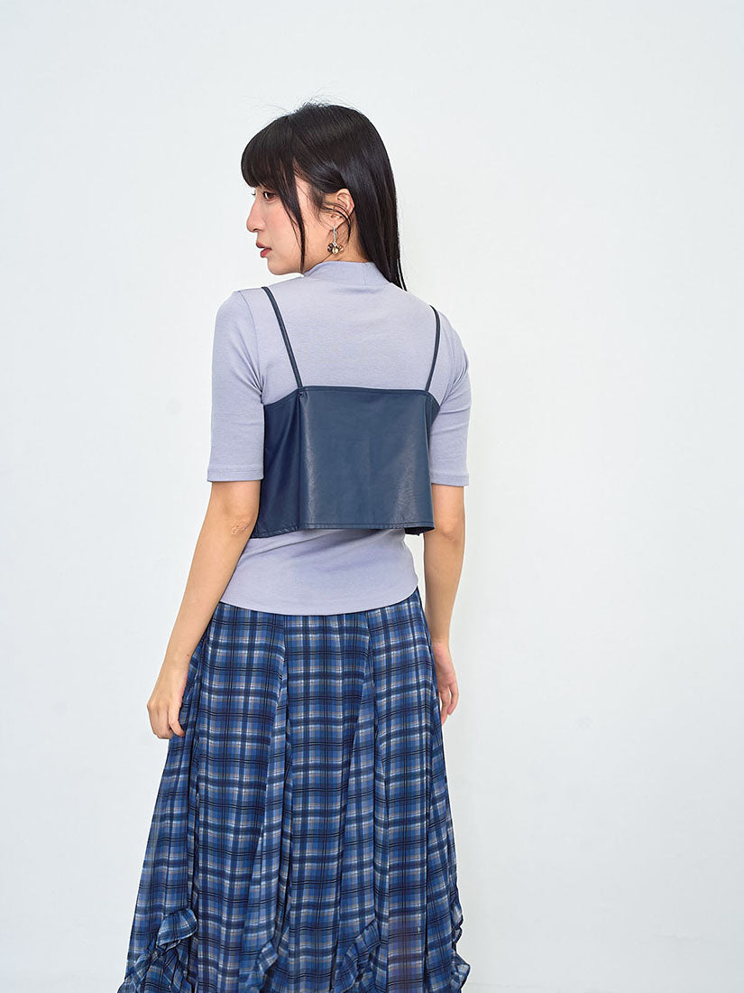 Leather Cami Crop Top (2 Colours)
