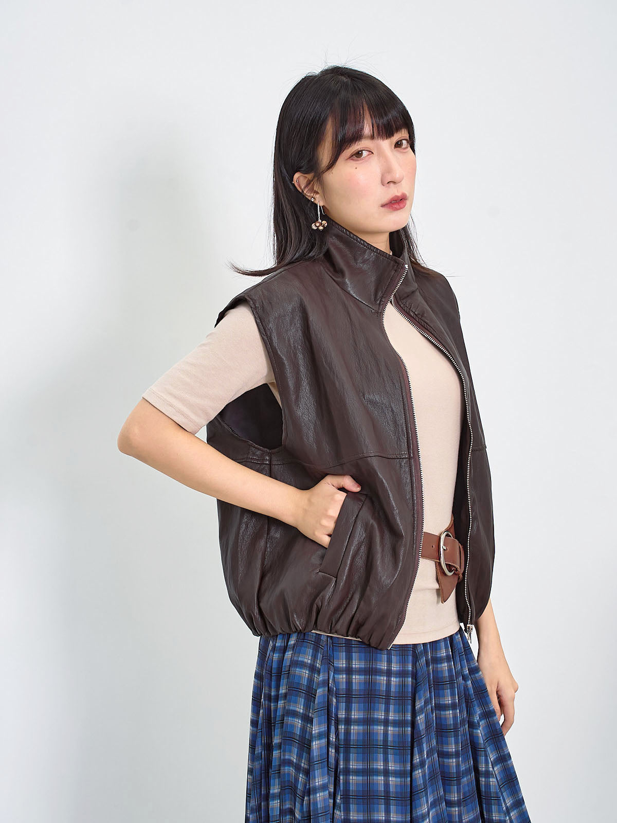 Leather Bomber Vest (2 Colours)