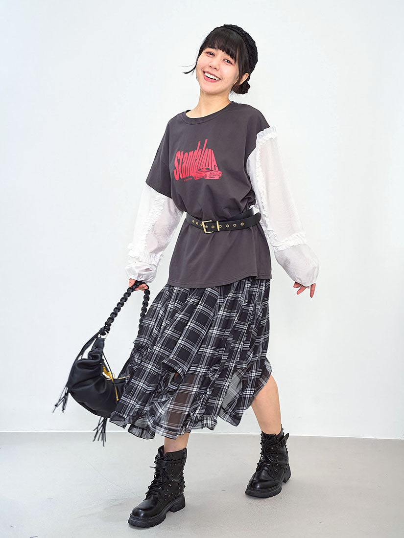 'Standalone' Ruffle Sleeve Top