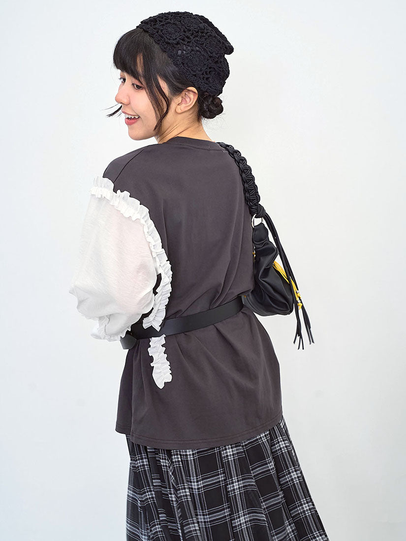 'Standalone' Ruffle Sleeve Top