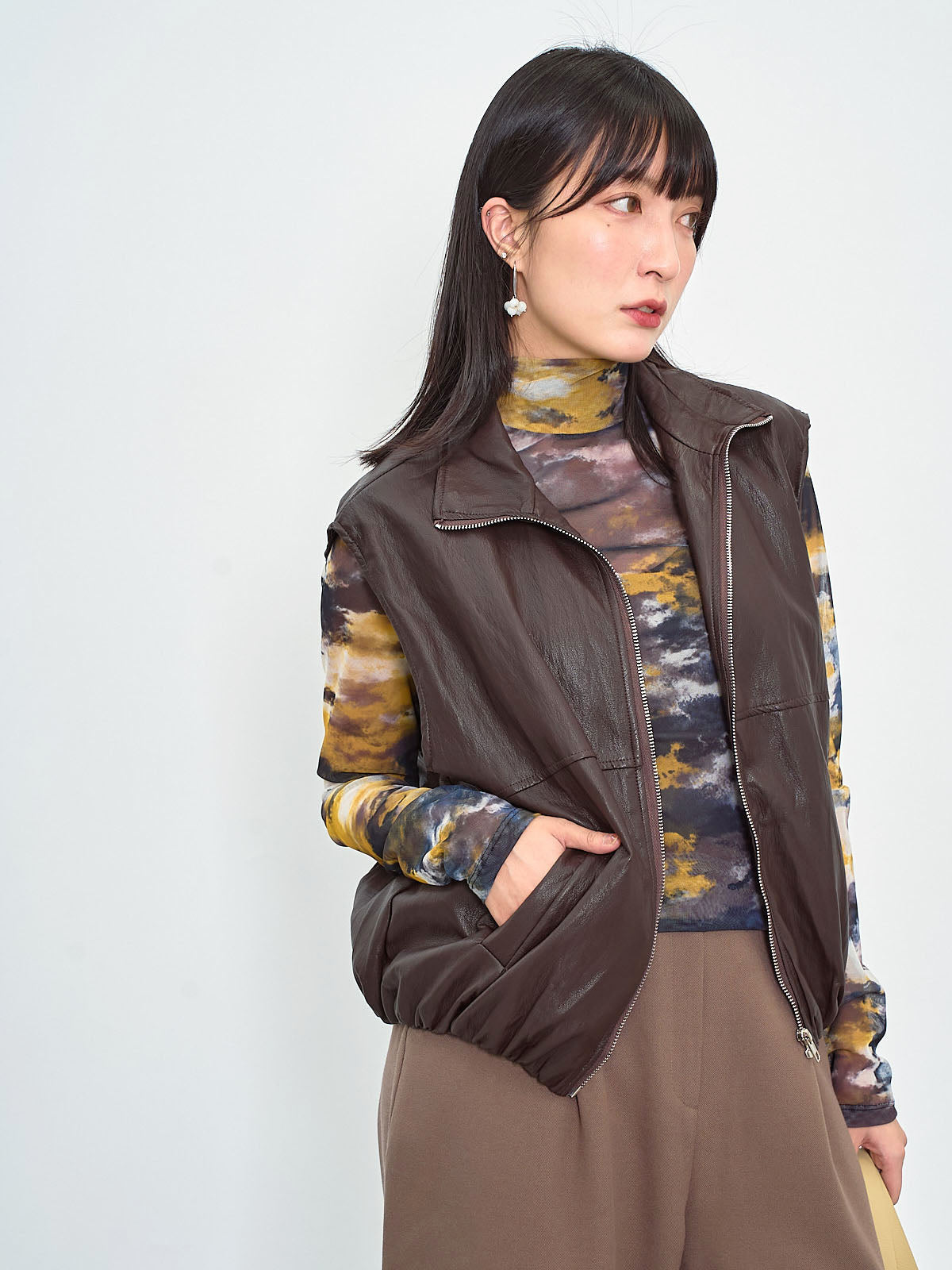 Leather Bomber Vest (2 Colours)