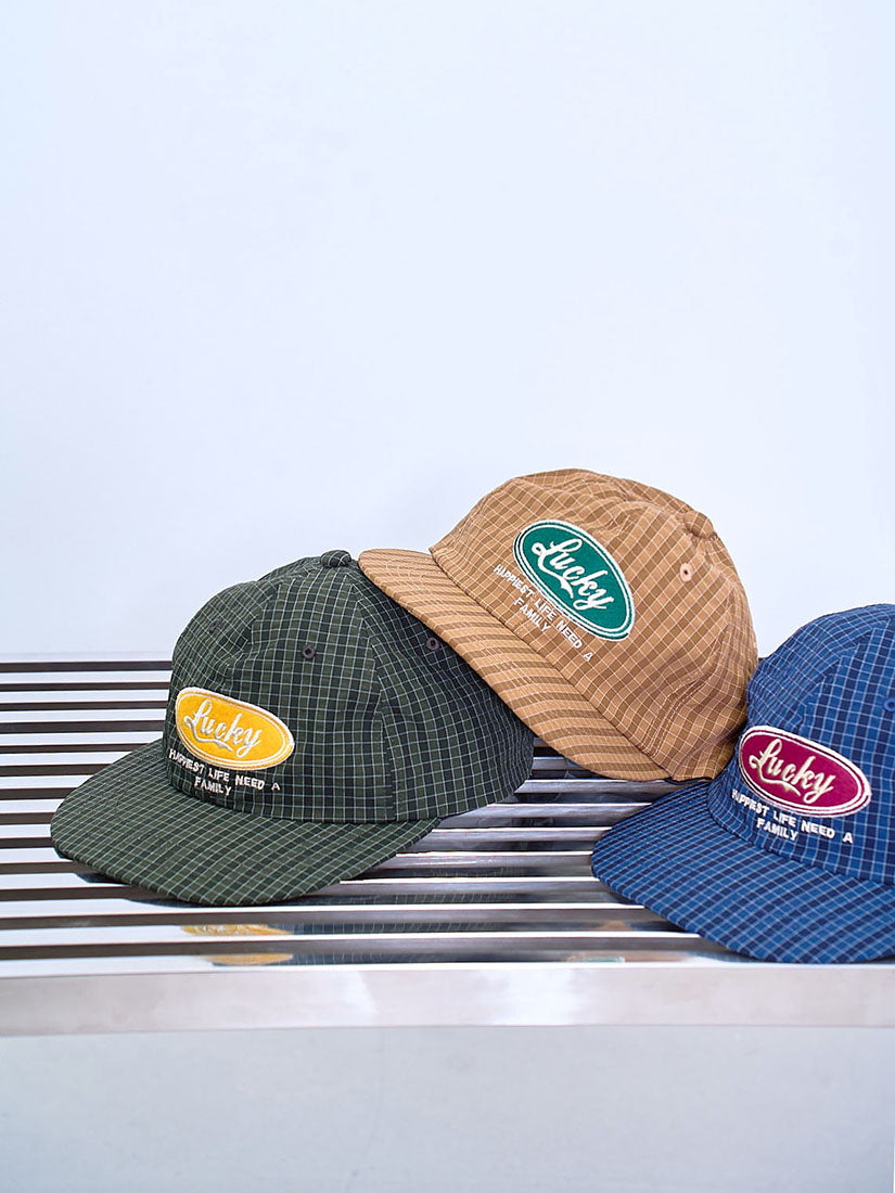 'Lucky' Checkered Cap (3 Colours)