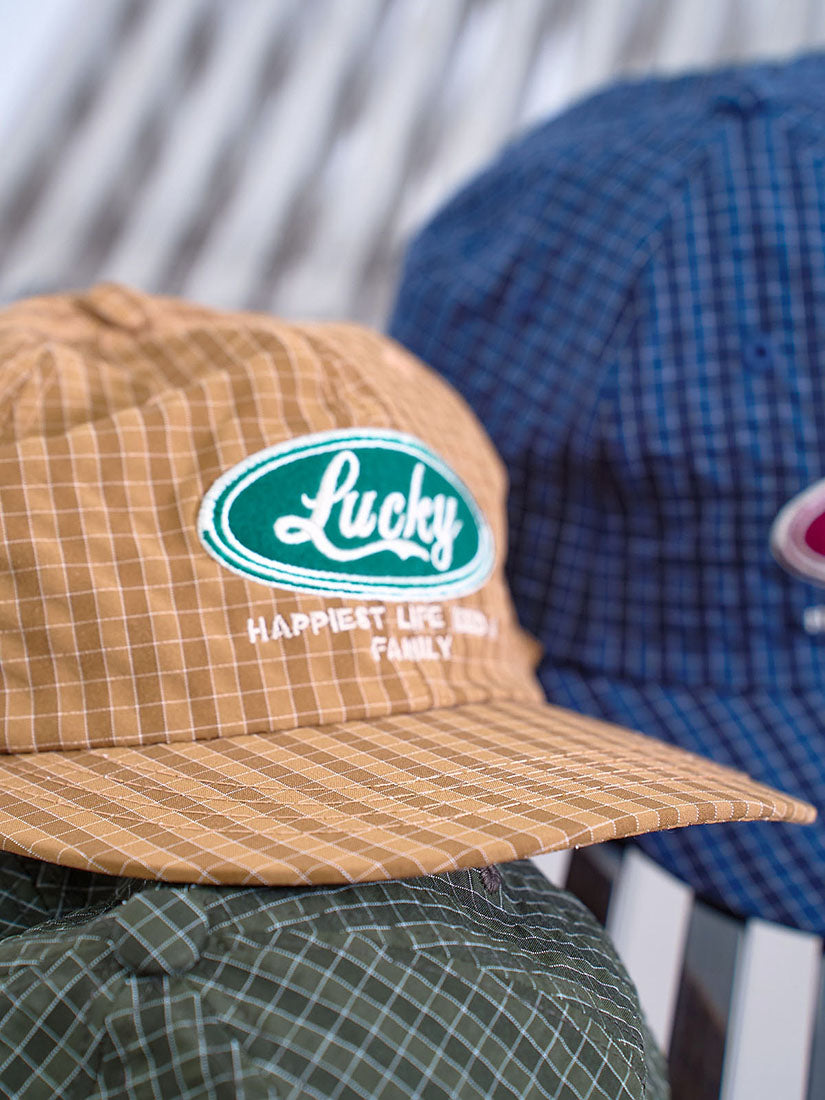 'Lucky' Checkered Cap (3 Colours)
