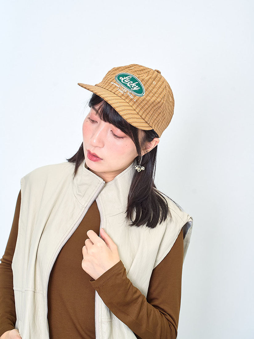 'Lucky' Checkered Cap (3 Colours)