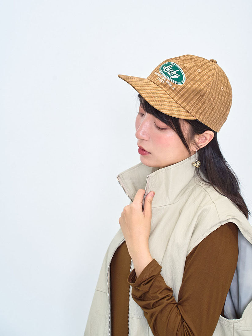 'Lucky' Checkered Cap (3 Colours)