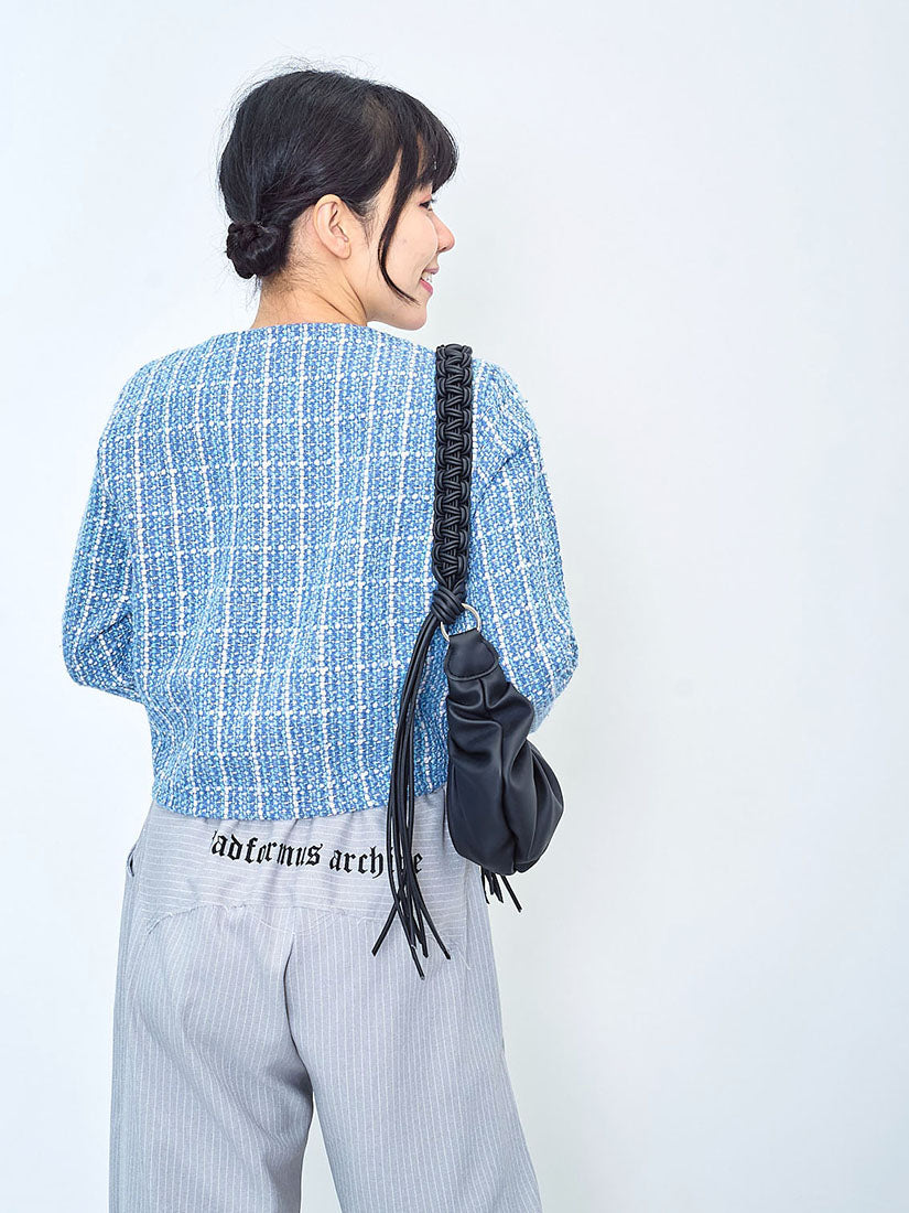 Checkered Tweed Jacket