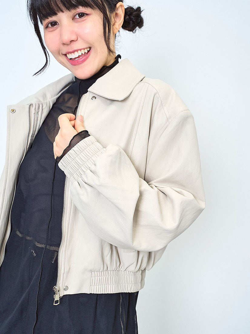 Leather Bomber Jacket (2 Colours)