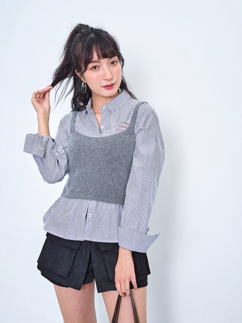 Fluffy Cropped Camisole (2 Colours)