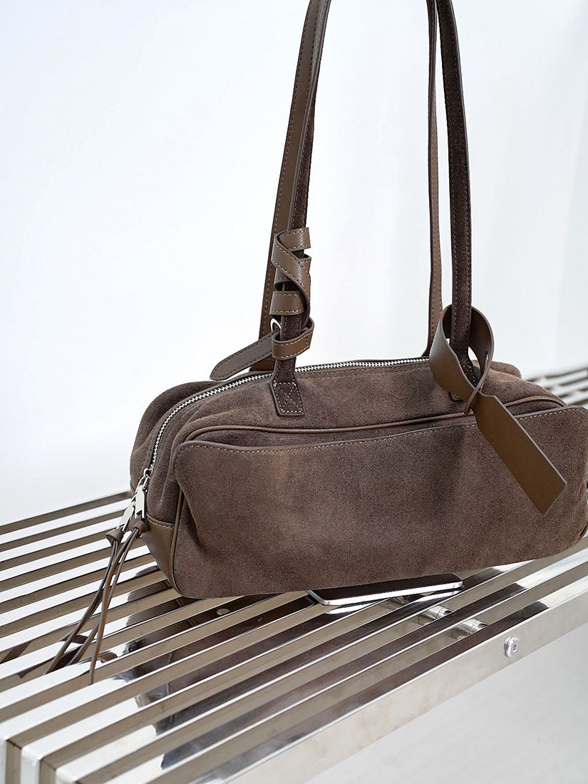 Le Teckel Suede Shoulder Bag (4 Colours)