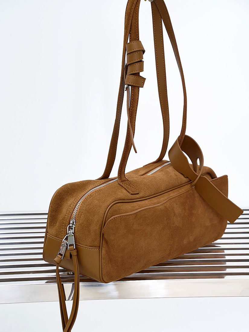 Le Teckel Suede Shoulder Bag (4 Colours)