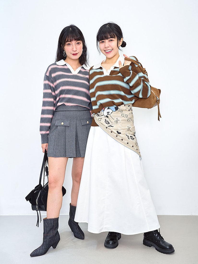Striped Polo Jumper (2 Colours)