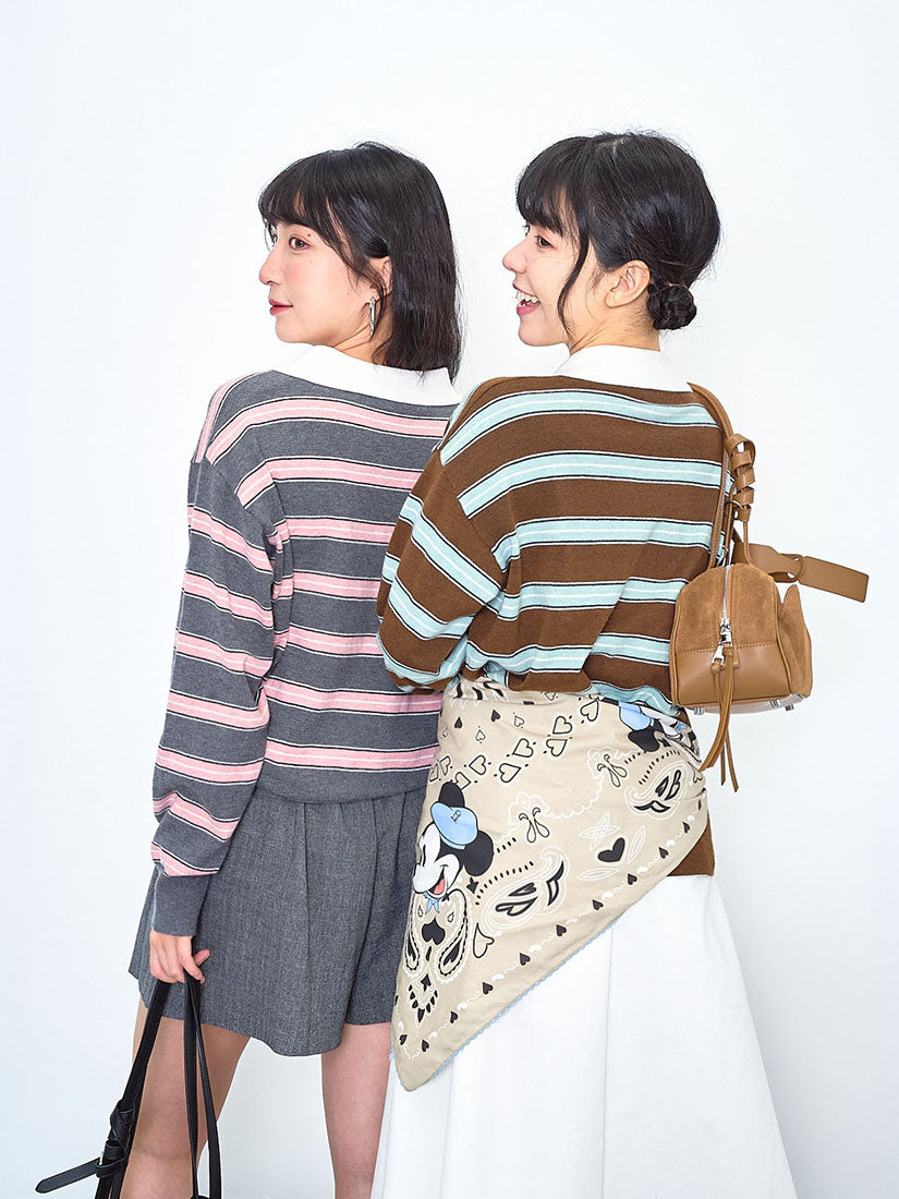 Striped Polo Jumper (2 Colours)