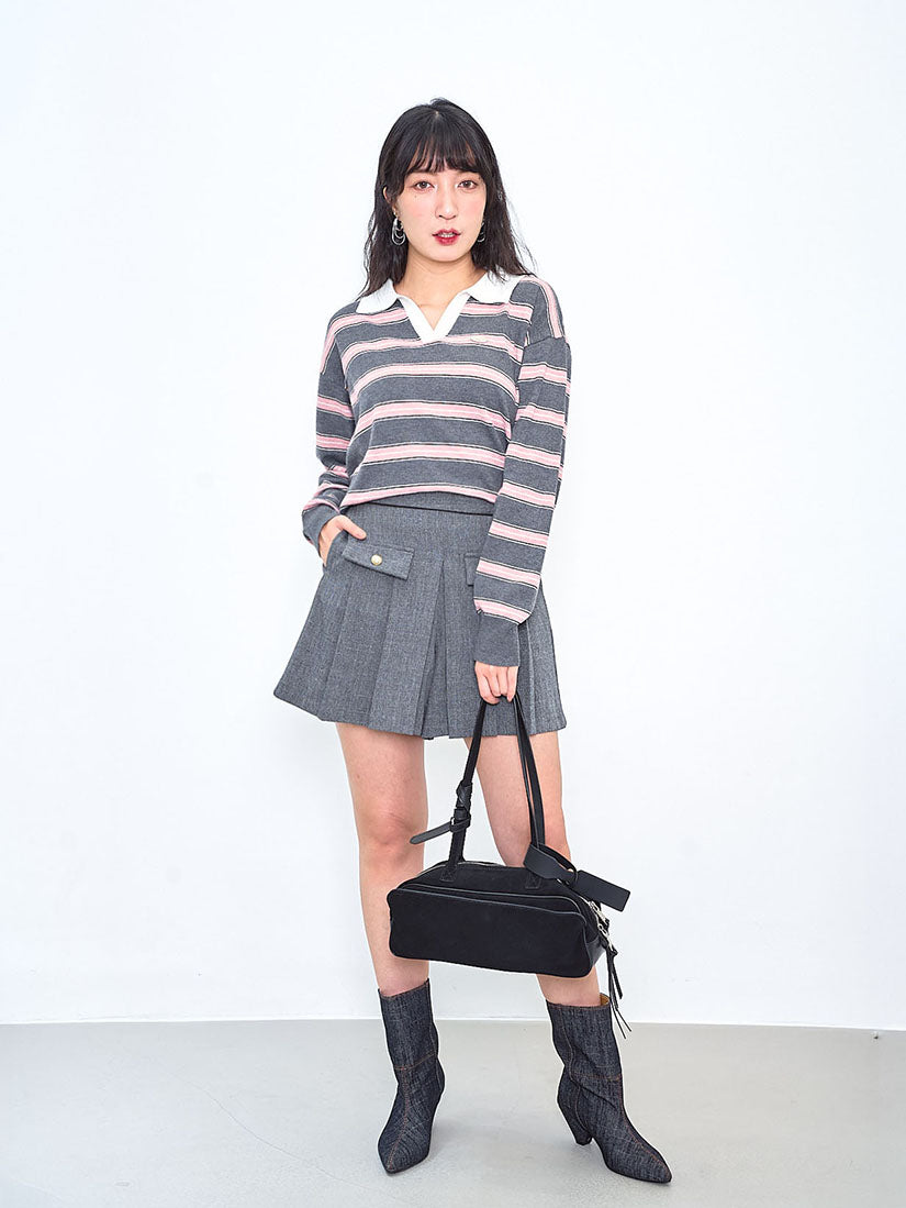 Striped Polo Jumper (2 Colours)