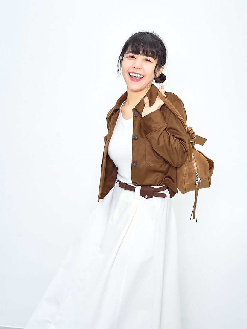 Suede Crop Shirt (2 Colours)