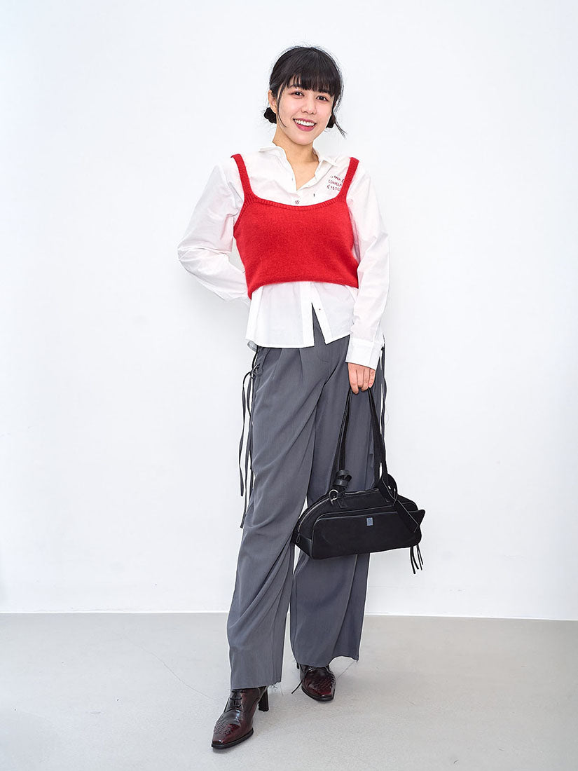 String Tape Raw Edge Pants (2 Colours)