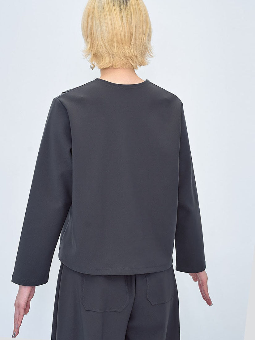 Scallop Edge Detailed Top (2 Colours)
