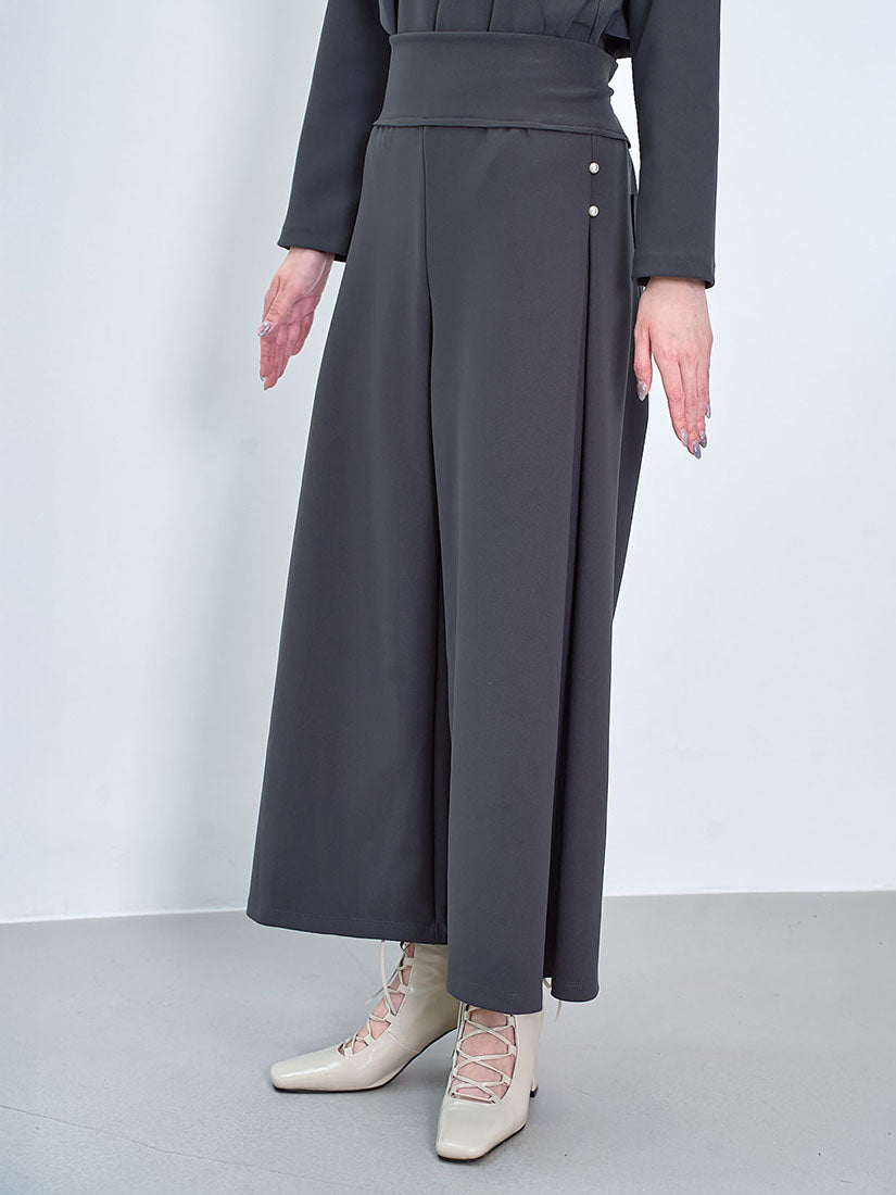 Pearl Side Pleated Pants (2 Colours)