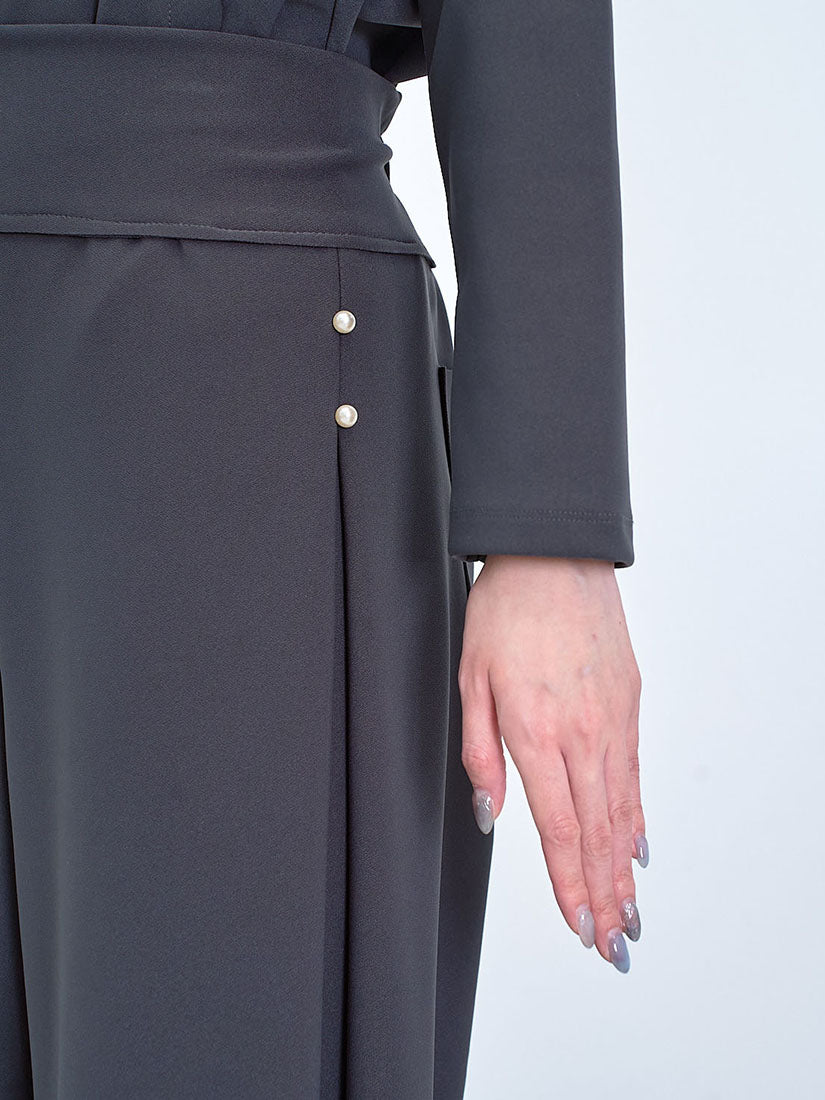 Pearl Side Pleated Pants (2 Colours)