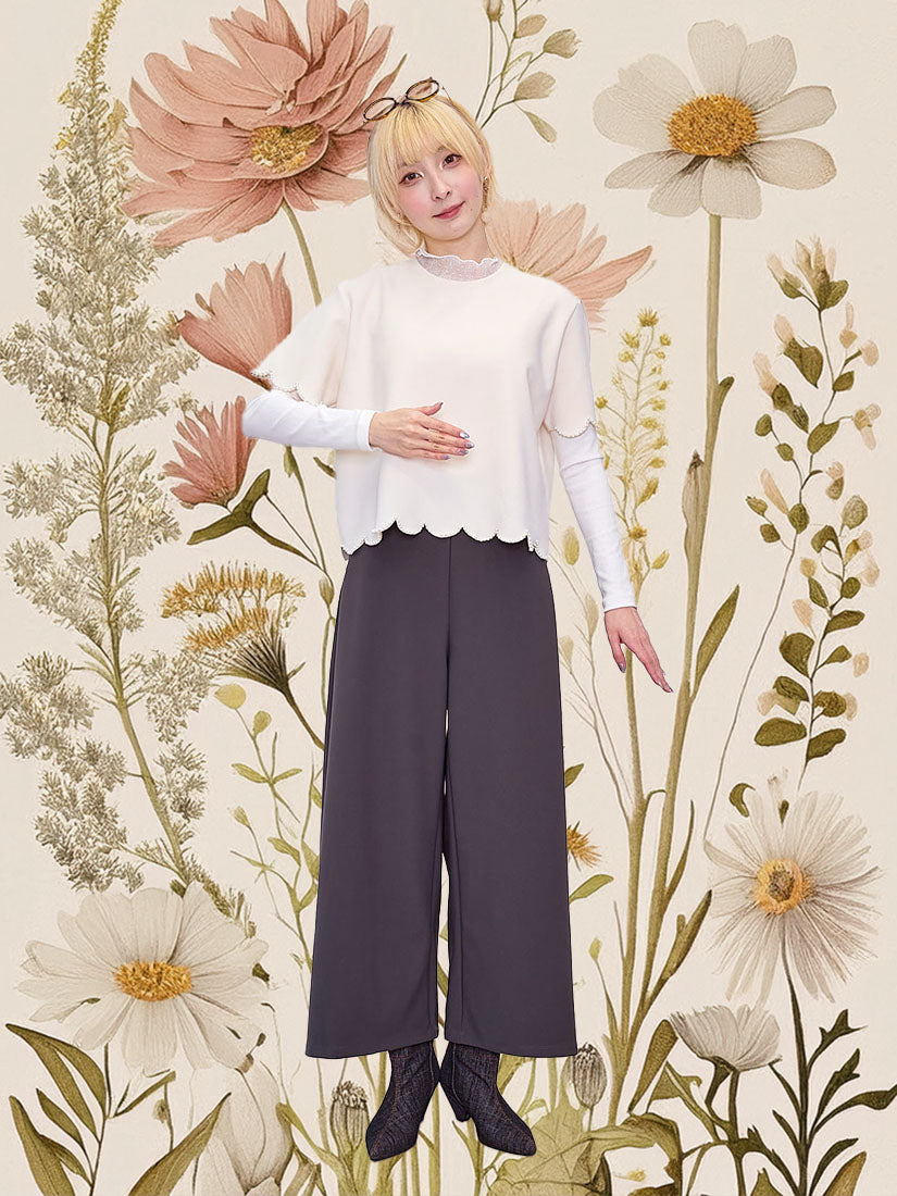 Pearl Side Pleated Pants (2 Colours)
