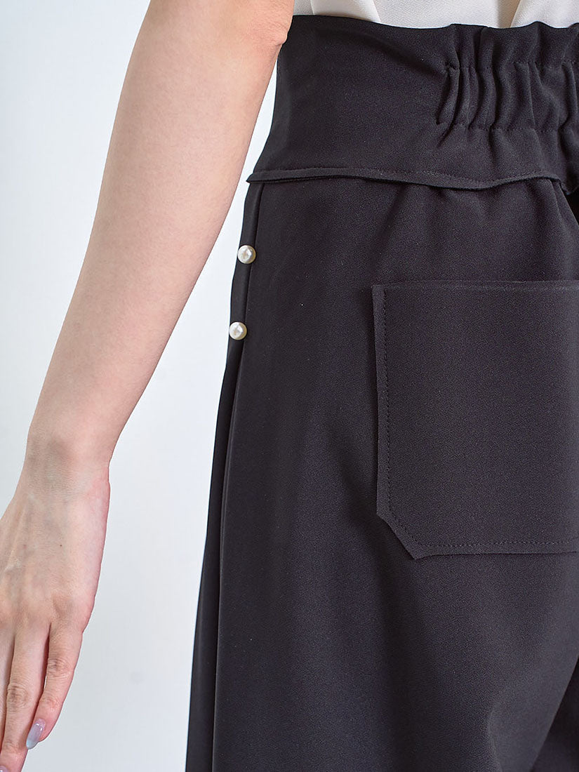 Pearl Side Pleated Pants (2 Colours)