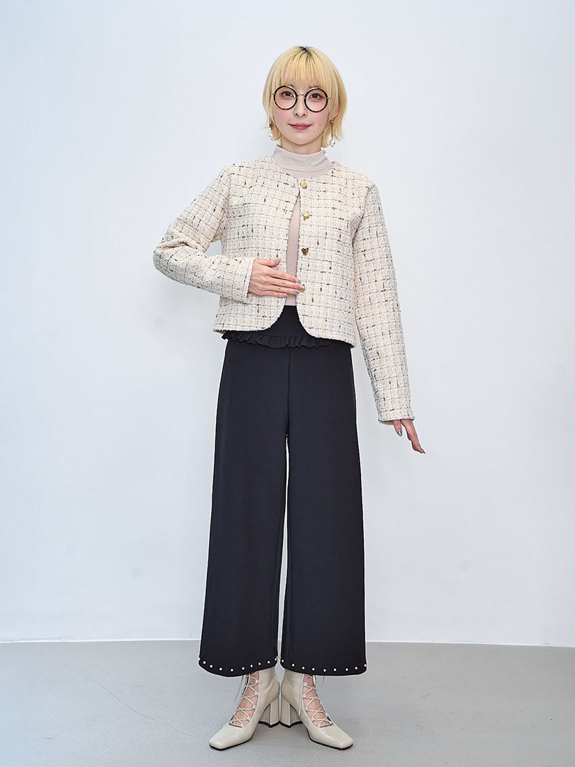 Pearl Hem Pants (2 Colours)